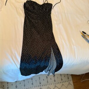 Zara polka dot midi dress
